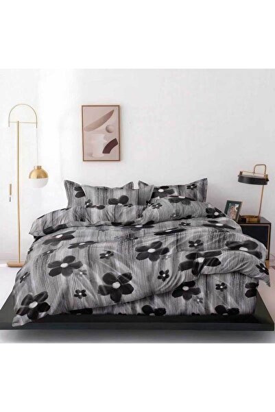 Patul Lenjerie Bumbac Satinat, Pucioasa, 2 Persoane, Pat Dublu, 4 Piese