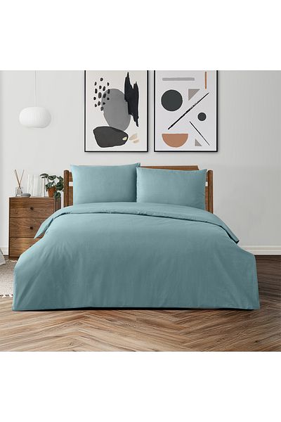 Altınbaşak Freesia Single Ranforce Duvet Cover Set Mint (2 Pieces) Single Duvet Cover Set