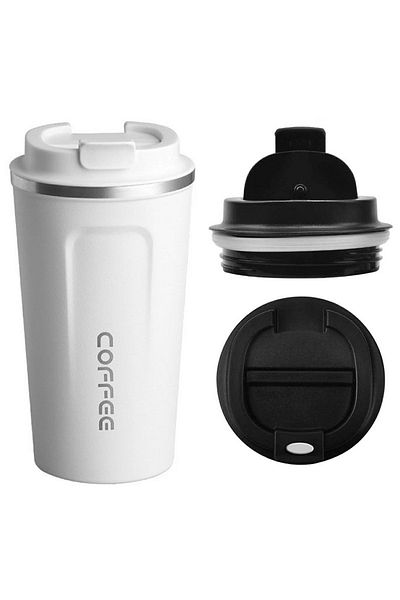 Aptel Cana tip termos, otel inoxidabil, alba, 510 ml