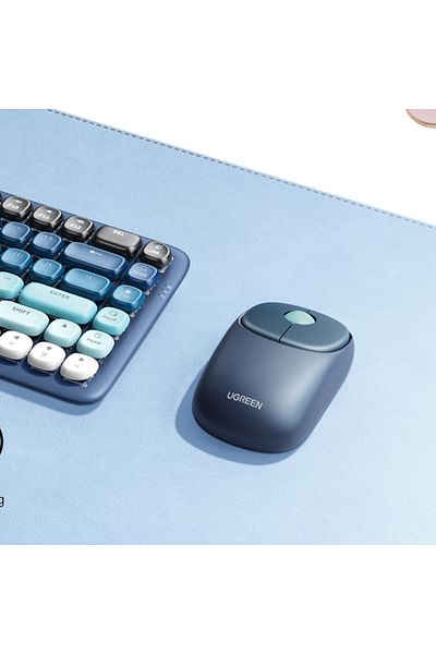 Ugreen Bezprzewodowa mysz myszka do komputera MU102 FUN+ Bluetooth 2.4 GHz czarna