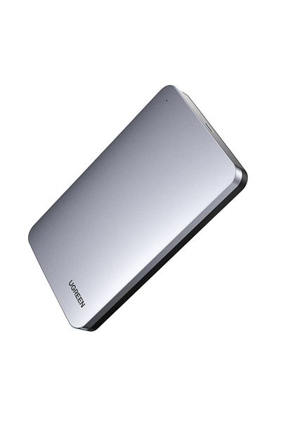 Ugreen Kieszeń obudowa na dysk twardy 2.5'' SATA 3.0 6Gbps + kabel USB - USB-C 0.5m szary