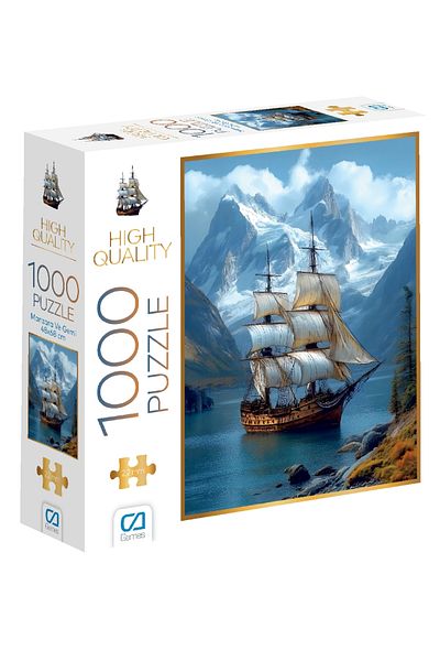 CA Games Landscape and Ship 1000 Pieces 2.2mm Thickness 48X68Cm Professional Hobby Puzzle Jigsaw Puzzle Series