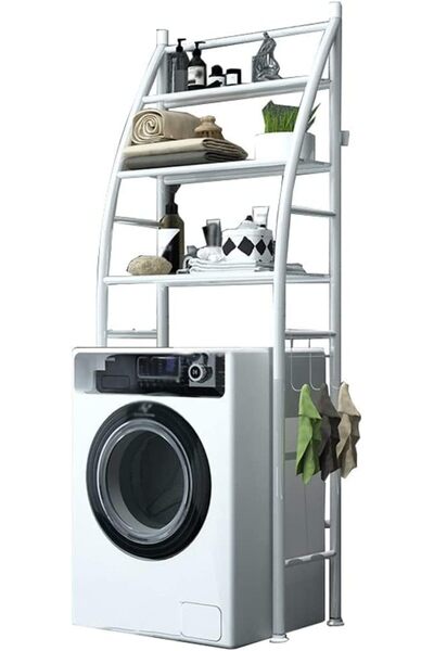 Türkiye 3 Layer Over The Washing Machine Storage Rack Metal Bathroom Shelf Space Saving Organizer for Laundr