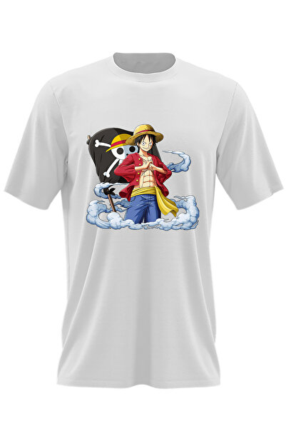OEM Tricou barbati One Piece Steag Pirati Monkey D Luffy
