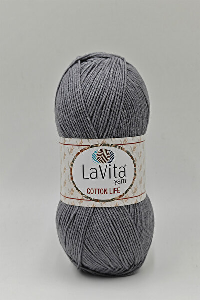 LaVita Yarn خيط حياكة يدوي من القطن لايف 50% قطن 50% أكريليك 100 جرام (6043 ر...