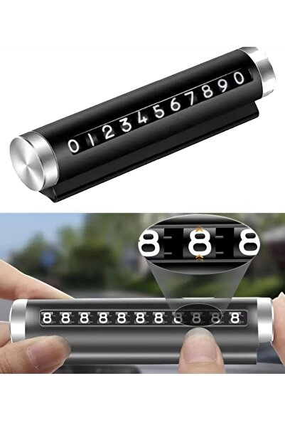 Point Araç Ön Cam Telefon Numarası Şifre Tip Çevirmeli Numaratör Metal Malzeme
