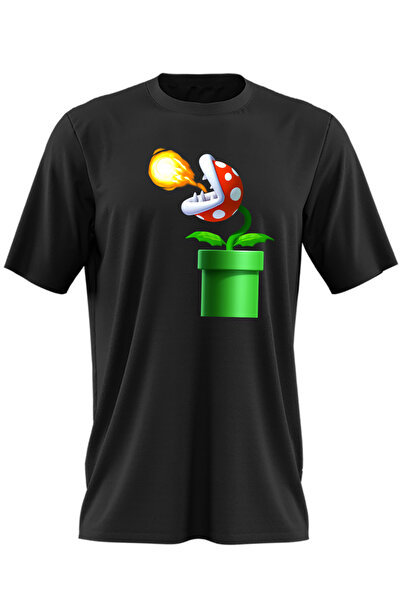 OEM Tricou barbati Super Mario Bros Planta Carnivora Wii