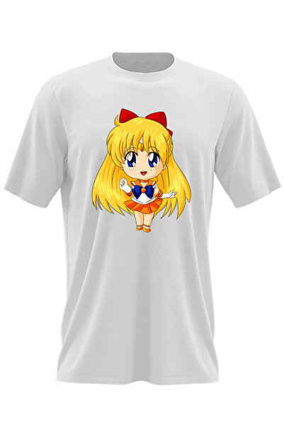 OEM Tricou barbati Sailor Moon Venus Ochi Albastri Chibi