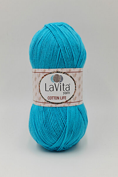 LaVita Yarn Cotton Life прежда за ръчно плетене 50% памук 50% акрил 100 г (53...