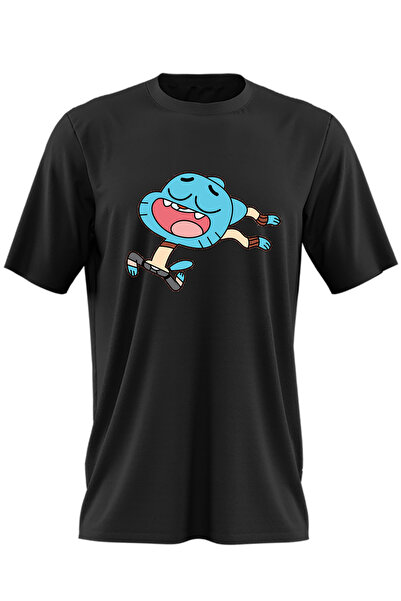 OEM Tricou barbati Gumball World Running Cartoon Minecraft