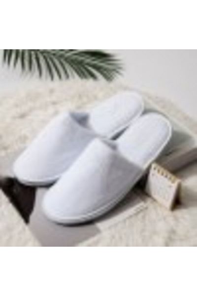 Pucioasa Papuci de hotel din bumbac, talpă groasă, 10 mm, Palace Comfort - Set de 100