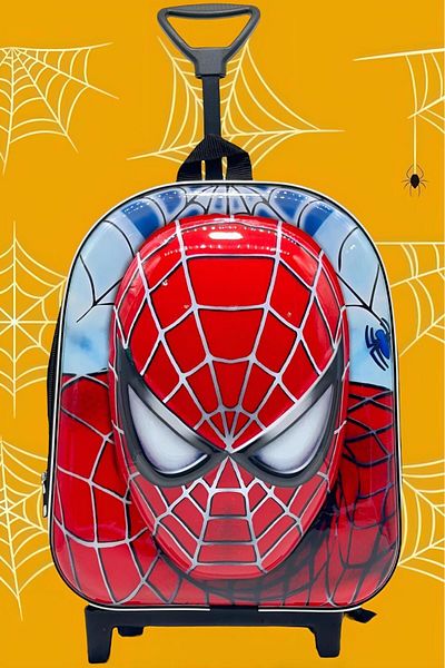 Uniquerrs 2-6 Years Old Kindergarten Nursery Children Themed Wheeled 5D Embossed Printed Backpack and School Bag
