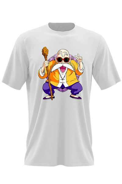 OEM Men's T-shirt Dragon Ball Z Master Roshi Sensei Professor Father-in-Law