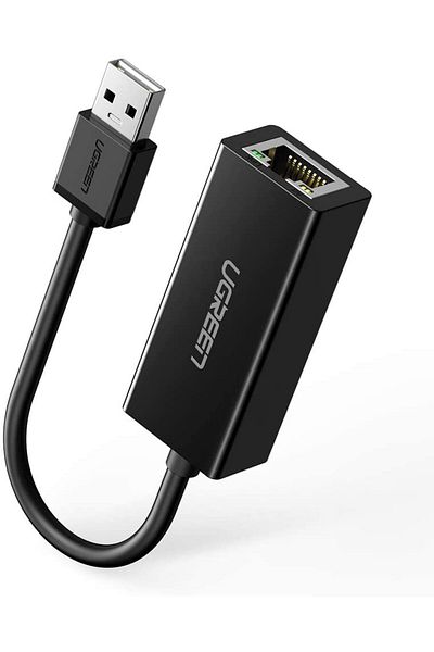 Ugreen Zewnętrzna karta sieciowa LAN RJ45 - USB 2.0 100 Mbps - czarny