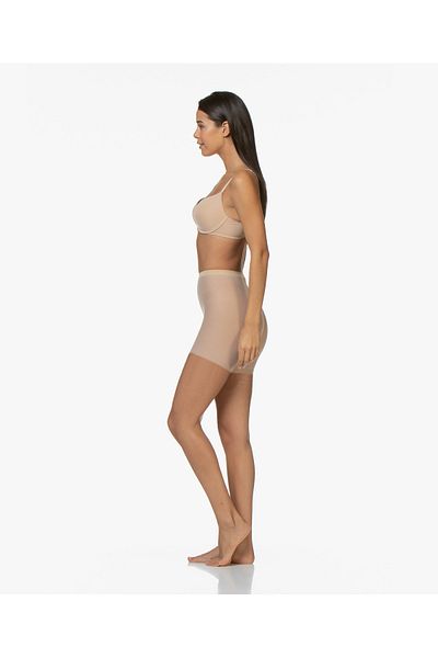 MİSTİRİK Model Fasano Chiloți cu talie înaltă cu detaliu transparent și corset Boxer Culoare piele