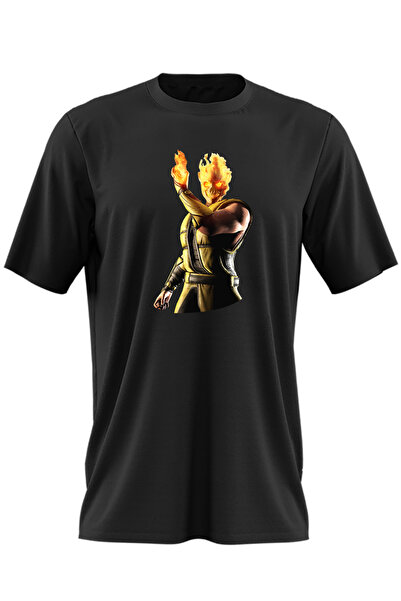 OEM Tricou barbati Mortal Kombat Shinnok Gold Fire Christmas Player