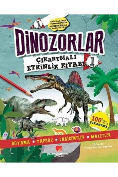 Sabri Ülker Vakfı Yayınları Dinozorlar Çıkartmalı Etkinlik Kitabı 1