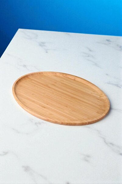 ALBETTO Bambu Servis Tepsi Oval Küçük 24*15cm Bambu Sunumluk Oval