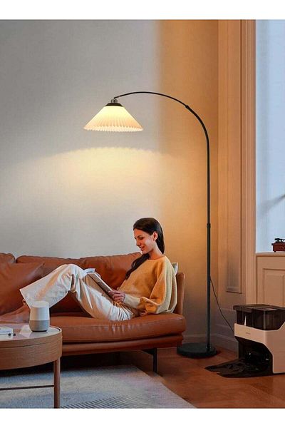 Generic DIDA Nordic Tricolor Dimmable LED Arc Floor Lamp Minimalist 180° Multi-angle Adjustable Standing La
