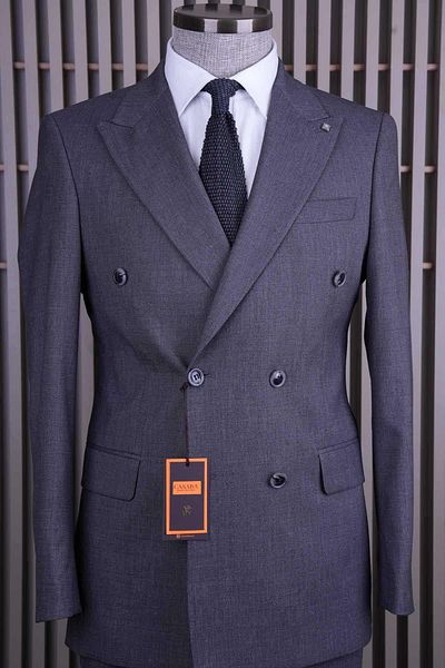 CASABA Men's Double Breasted Suit 7302