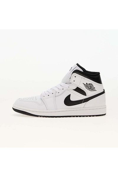 JORDAN Air 1 Mid "White/Black"