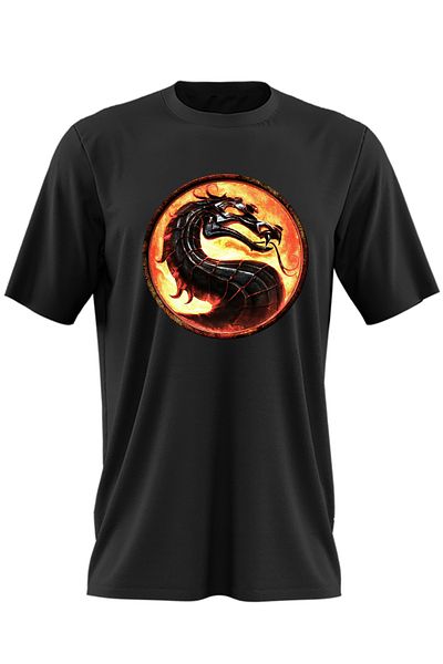 OEM Tricou barbati Mortal Kombat Logo Emblem Game Dragon Symbol