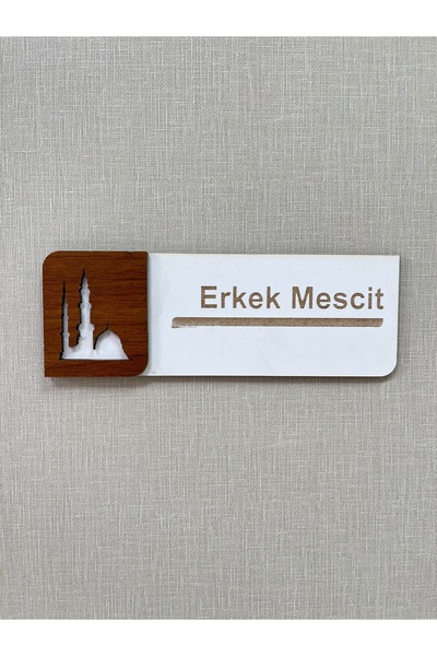 PP ERKEK MESCİT Ofis Oda Kapı isimliği Yönlendirme Tabelası Levhası