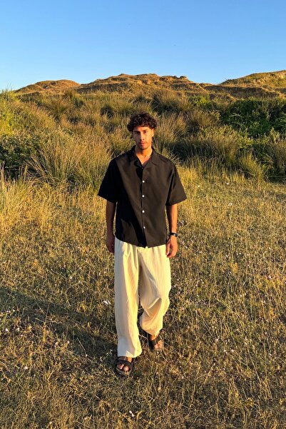 Flaw Wear Double Pleated Linen Trousers