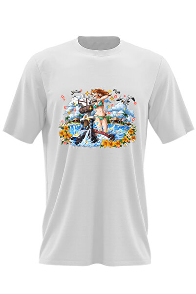 OEM Ανδρικό T-shirt One Piece Nami Crazy Girl Cartoon