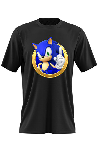 OEM Ανδρικό T-shirt Sonic the Hedgehog Coin Cartoon