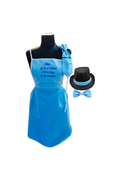 OEM Set șorț de bucătărie pentru mire și mireasă, 4 piese