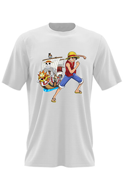 OEM Tricou barbati One Piece Straw Hat Pirates Monkey Corabie