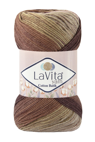LaVita Yarn Cotton Batik El Örgü Ipi %60 Pamuk %40 Akrilik 100gr (CB11 YILDIZ)