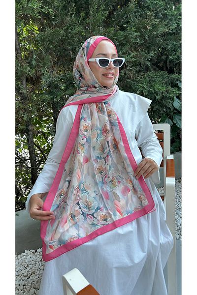 Ahsenhijab Retro Pattern Cotton Soft Shawl Summer Series