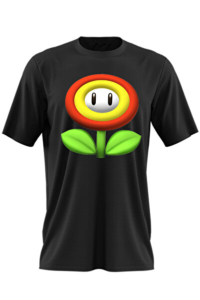 OEM Men's T-shirt Super Mario Bros Flower 3D World