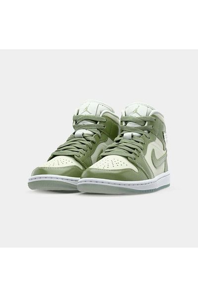 JORDAN Air 1 Mid "Sea Glass/Oil Green"