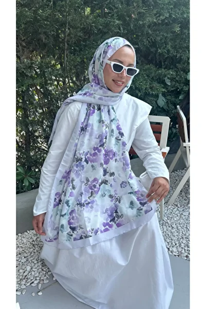 Ahsenhijab Retro Pattern Cotton Soft Shawl Summer Series