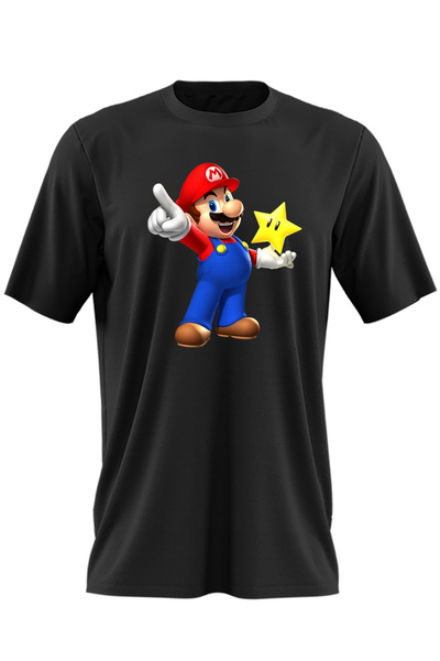 OEM Tricou barbati Super Mario Bros 3D Star Minecraft World