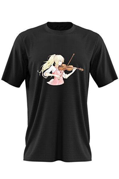 OEM Tricou barbati Vioara Your Lie in April Dragobete Valentines Day