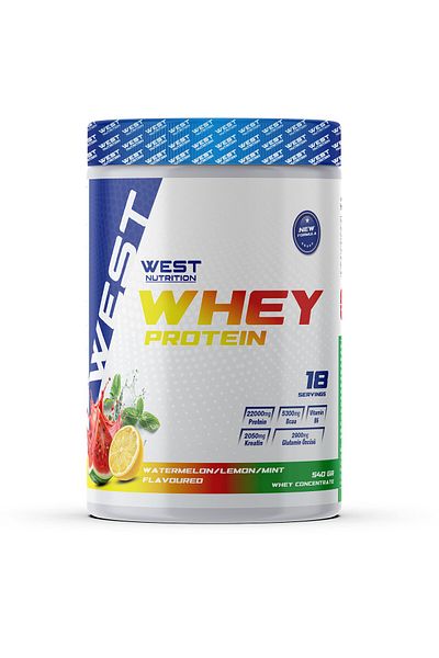 West Nutrition Whey Protein Powder 540 Gr 18 Servings Watermelon & Lemon Flavored