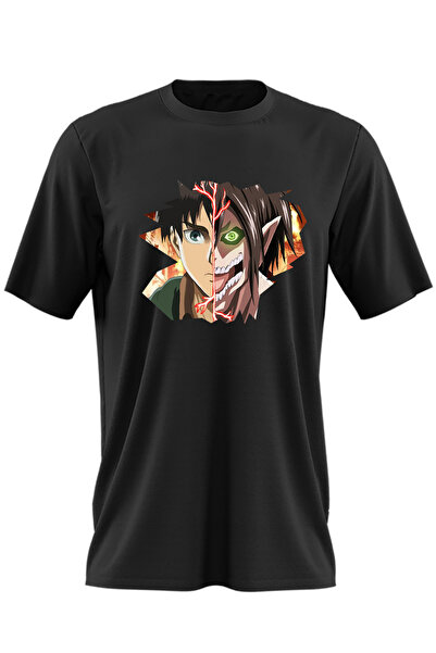 OEM Tricou barbati Eren Yeager Attack on Titan AOT Manga Anime
