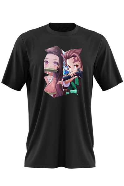 OEM Tricou barbati Tanjiro Demon Sister Nezuko Kamado GTA