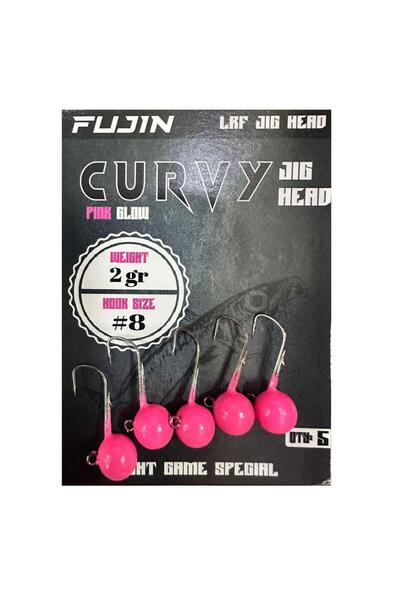 Fujin Curvy Jig Head Zoka 8 No 2gr (5 adet) Pink Glow