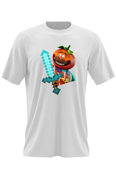 OEM Tricou barbati Tomato Fortnite Minecraft Diamond Sword