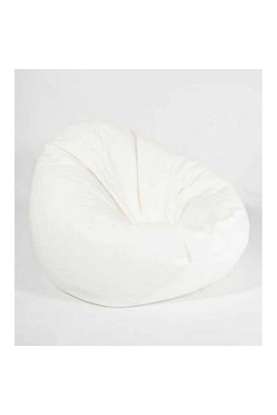 Pufrelax Fotoliu Nirvana Gigant, Material Piele ecologica - Alb