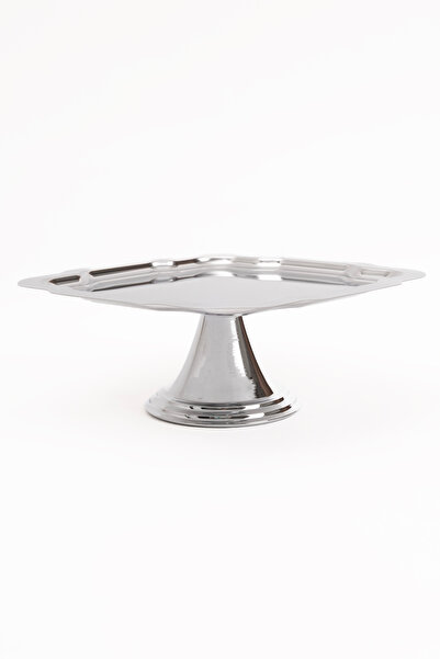 NEWTREND Züccaciye Lüx Papatya Gümüş Ayaklı Kek, Pasta, kurabiye,Tatlı, ikramlık, Çeyizlik Sunum Servis Standı