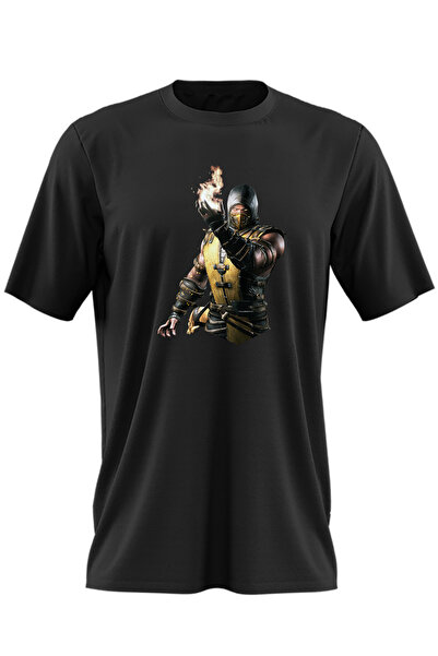 OEM Ανδρικό T-shirt Mortal Kombat Scorpion Deadly Alliance Video Game Fatality