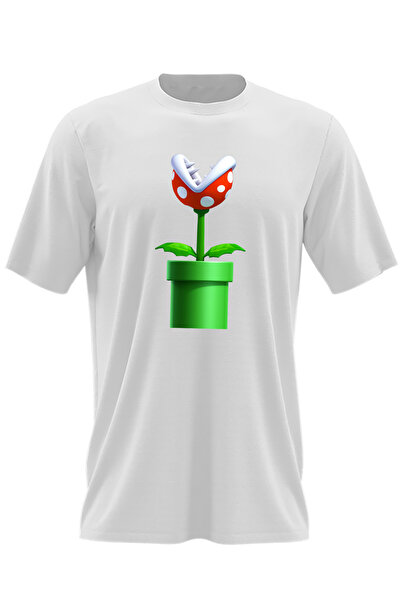 OEM Tricou barbati Planta Carnivora Super Mario Bros Video Game