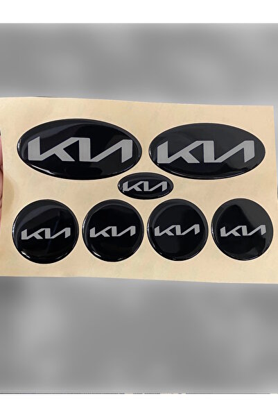 ODAC TUNING كيا سيد، ريو، سيراتو، بيكانتو 117 × 58 ملم شعار جديد لزينة الفريق باللون الأبيض والأحمر والرمادي