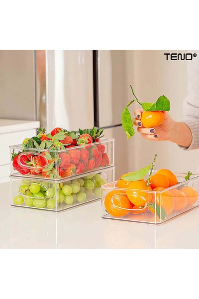trendyhome Set of 6 Refrigerator Organizers, Teno1685